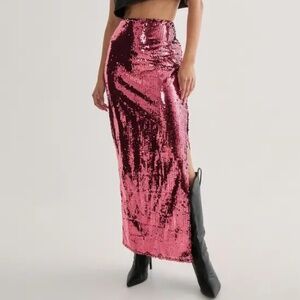Nasty Gal Sequin Skirt
